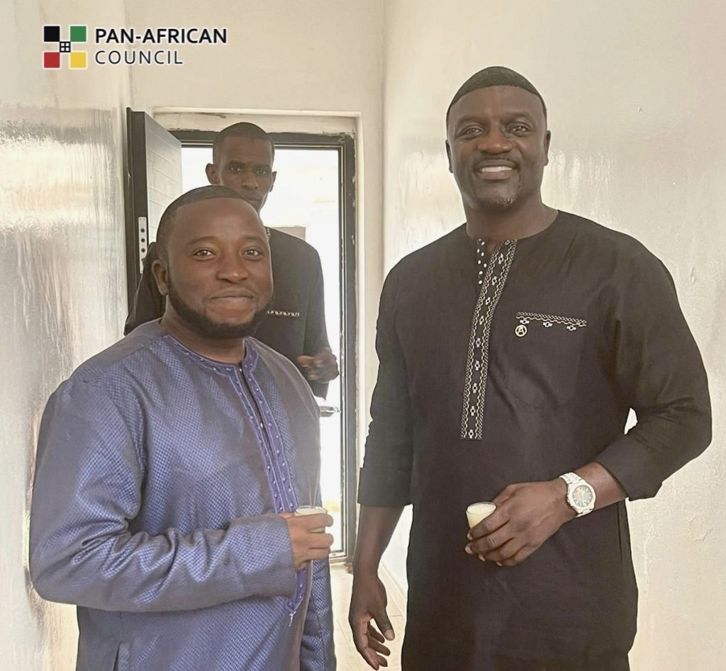 Akon with Pan-African Council Ambassador Demba Hydara - Presidency